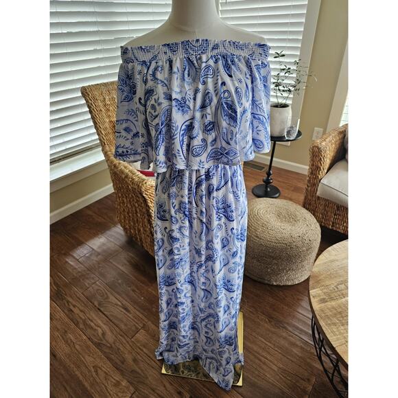 Show Me Your MuMu Dresses & Skirts - Show Me Your Mumu Off Shoulder Hacienda Floral Maxi Dress Women's S Boho